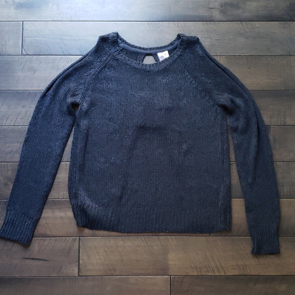 NWT Francesca's Open Back Cold Shoulder Sweater